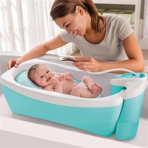 Measures 30.71 l x 15.75 w x 7.48 h. Summer Infant Lil Luxuries Whirlpool Bubbling Spa & Shower ...