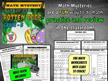 According to the common core standards, in grade 5, instructional time should focus on three critical areas: Easter Activity: 5th Grade Easter Math Mystery - Distance ...