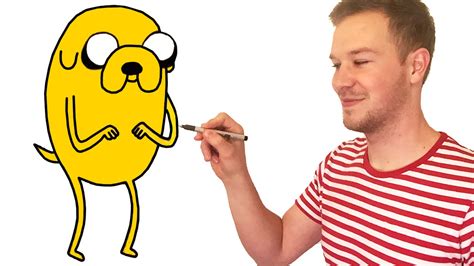 Now make 6 uneven and small circles for the legs and the feet. How to Draw Jake from Adventure Time Characters Preview ...