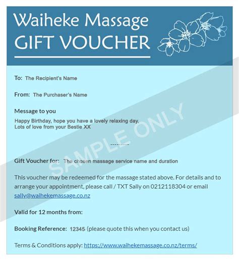 These were a birthday gift for my father and he loved them! Gift Vouchers - Waiheke Massage - Cloud9healing