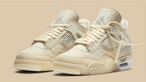 Expect a drop on july 25th via snkrs and select retailers. Off-White x Air Jordan 4 Retro Women's 'Sail' Release Date ...