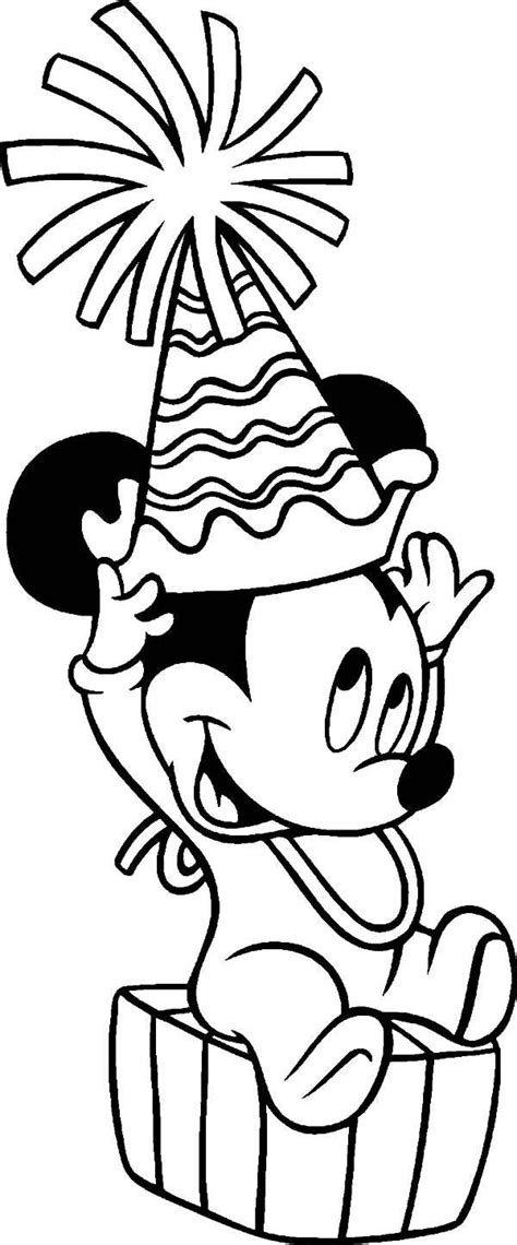 Happy birthday mickey mouse coloring sheets. Baby Mickey Birthday Coloring Pages 4 by Amanda | Birthday ...