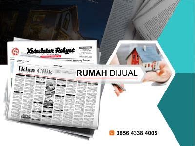 Maka dari itu, pastikan properi yang anda pasang di 99.co properti yang dijual/disewa harus sesuai dengan keterangan kategorinya. Pasang iklan baris Rumah Dijual di koran Kedaulatan Rakyat ...