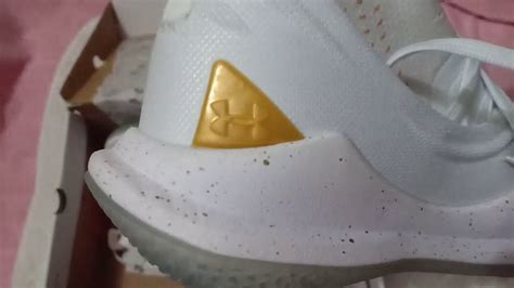 Would make a great gift for birthdays or how about treating yourself! New Under Armour Curry 5 White/Gold Men's Basketball Shoes - YouTube