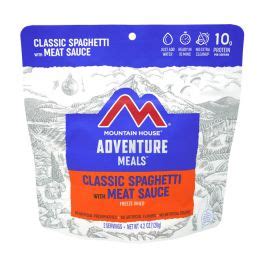 Some locations have scant amounts of water and ask backpackers to filter only as much water as they need. Mountain House Spaghetti with Meat Sauce Adventure Meal