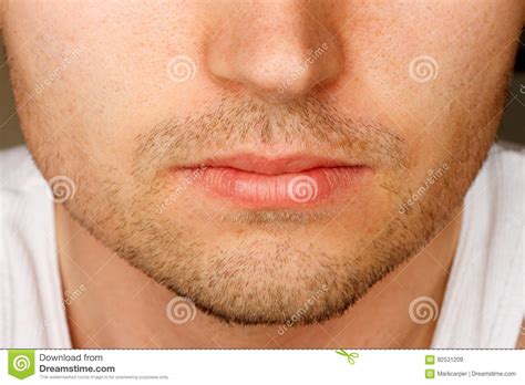 No one teaches women how to shave. 5 oclock Shadow stock image. Image of lips, patch, five ...
