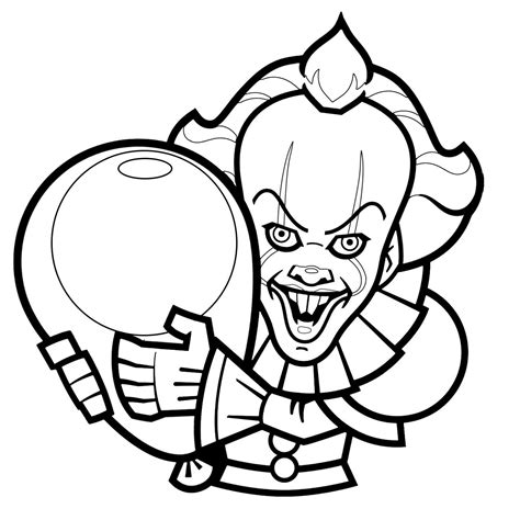 Coloriage halloween clown in 2020 | pencil. Excellent Coloriage Halloween Clown 55 Pour Coloriage ...