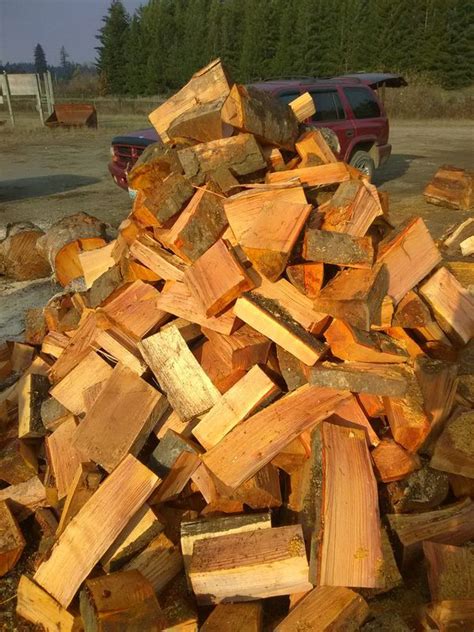 With a long burn time. Firewood cut and split you haul for Sale in Elma, WA - OfferUp