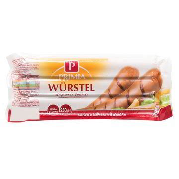 WURSTEL DI PURO SUINO PRIMIA GR.250 - PZ.3 - Tigros Spesa ...