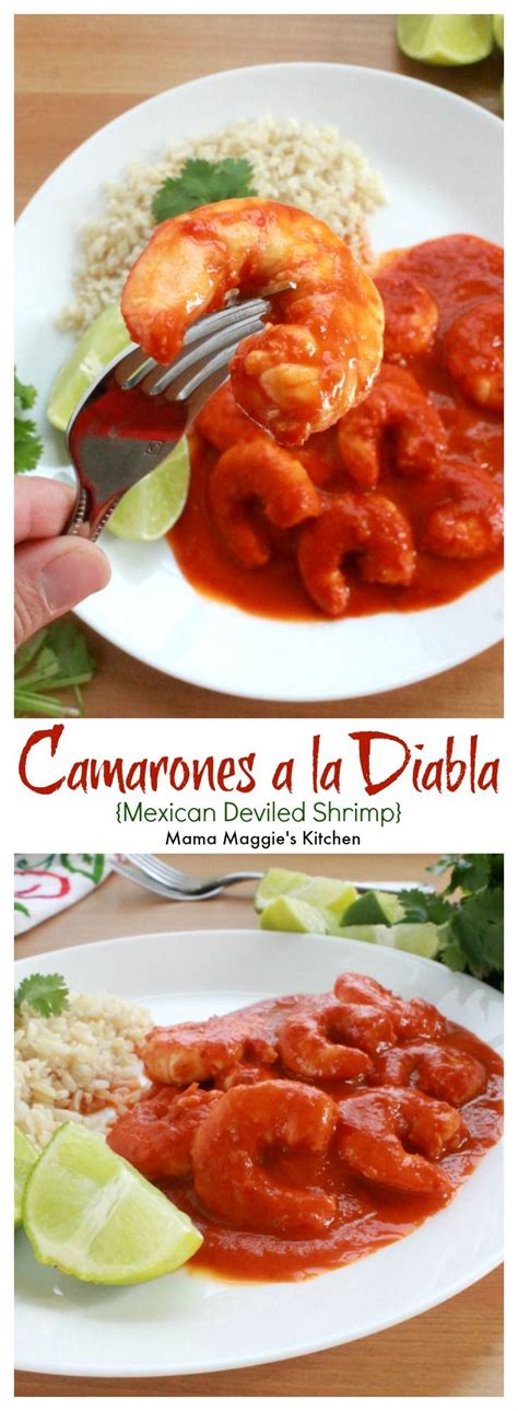 Camarones a la diabla is essentially succulent shrimp that is simmered in a spicy chili sauce made from dried mexican peppers. Camarones a la Diabla, or Mexican Deviled Shrimp, is spicy ...