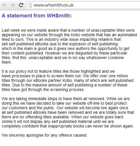 The first is the maximization of the sales in each store. WHSmith shuts down website and Waterstones launches ...