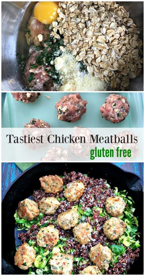 Wet your hands with cold water, then shape the chicken mixture into about 24 large meatballs. How to Make Italian Ground Chicken Meatballs, Gluten Free