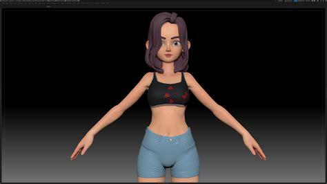 Each mpl model is chosen for her unique, healthy look and animated style. ArtStation - ZBrush Stylized Character Girl Base Mesh with ...