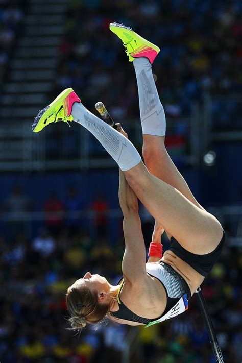 Lisa ryzih of germany celebrates winning silver in the womens pole vault on day four of the 23rd european athletics championships at olympic stadium. Lisa Ryzih Photos Photos: Athletics - Olympics: Day 11 ...