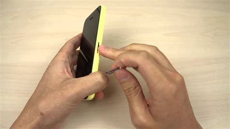 We did not find results for: How to insert and remove the Nano SIM card on Apple iPhone 5C - YouTube