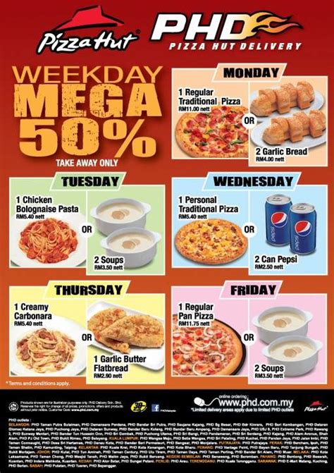 How many pizza hut restaurants are there? PHD Pizza Hut Delivery Weekday Mega 50% OFF Promotion ...
