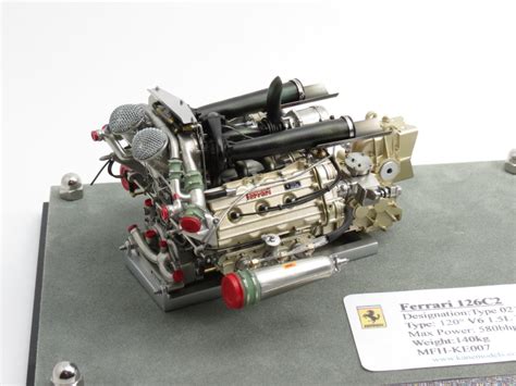 Maybe you would like to learn more about one of these? 1/12 Ferrari 126C2 1982 F1 Twin Turbo Engine - Kane & Company