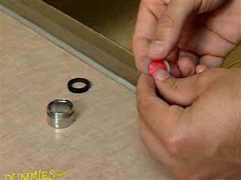 Soak parts in vinegar soak the screen and other aerator parts in vinegar to dissolve mineral deposits (scale). How to Clean a Faucet Aerator and Sink Sprayer - dummies