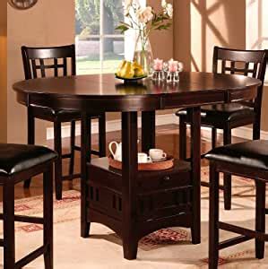 Amazon.com - Cappuccino Dining Table Counter Height Oval ...