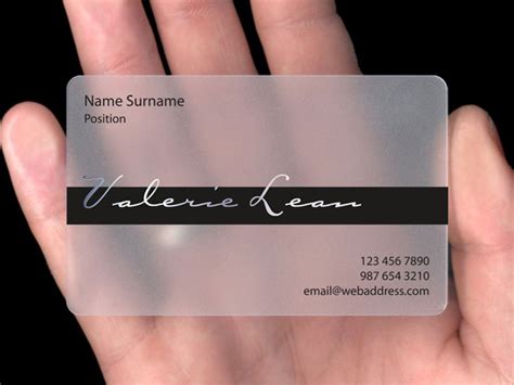 ✓ free for commercial use ✓ high business card images. Translucent Plastic Business Cards — PlasmaDesign