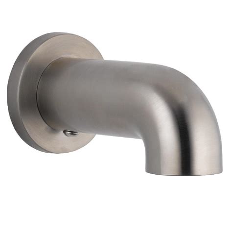 Love your delta tub/shower set, but have an old, worn, or broken tub spout? Delta Trinsic 7 in. Non-Diverter Tub Spout in Stainless ...