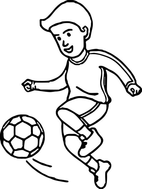 Coloring pages of football players running. nice Soccer Cartoon Playing Football Coloring Page ...