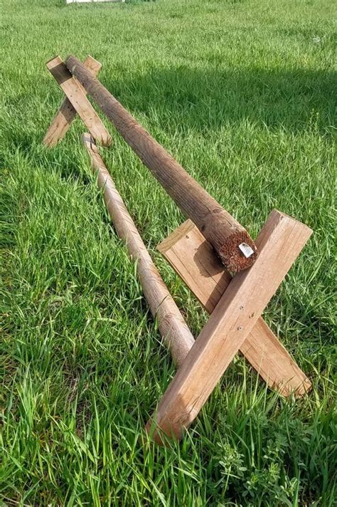 At the end of the stick. Jump Standards - Home Made Horse Jumps | Horse jumping ...