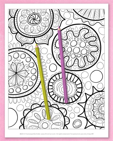 The thing i love about geometric or abstract coloring pages is that you can pass them out to a class of 25 students and everyone will be totally different. Abstract Coloring Pages - Printable E-Book of Groovy ...