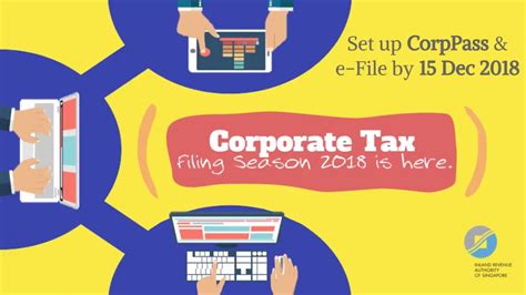 Apply to register an income tax reference number at the nearest inland revenue board of malaysia (irbm). Corporate Tax Season - Set up CorpPass & e-File by 15 Dec ...