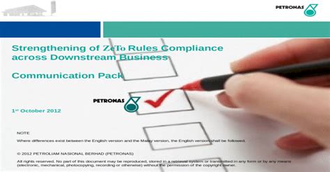 Zeto rules prescribe 10 mandatory principles which must be adhered to by. Strengthening of ZeTo Rules Compliance by Petronas ...