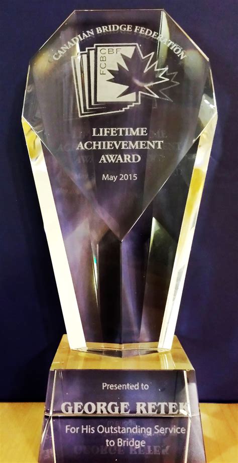 Canadian Bridge FederationLifetime Achievement Award - Canadian Bridge ...