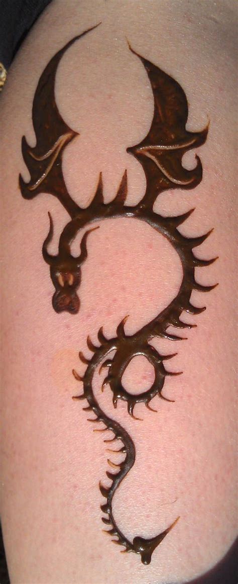 Some of the most popular choices include: Henna Dragon. This one is so simple and easy to paint ...