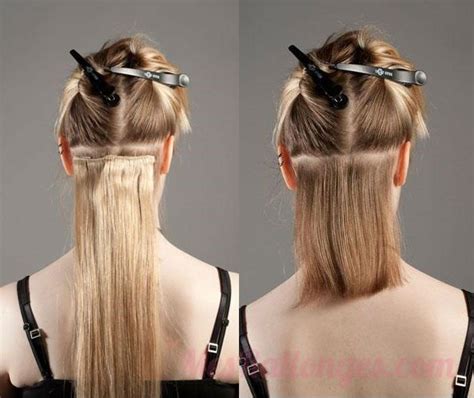 Opening and closing the clips: How to Put in Clip in Hair Extensions - Canada Hair Blog ...