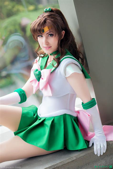 Big full moon in twilight sky. Super Sailor Jupiter (Sailor Moon Super S) by Li Kovacs ...