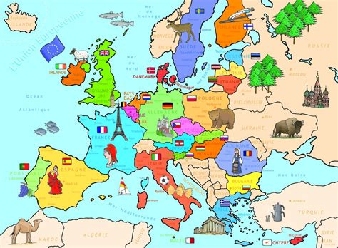 La belgique passe en rouge sur la carte de l'ecdc 27/07/2020 la belgique en orange, ça ne veut rien dire. carte_europe_enfants_symboles_pays_couleur - Erasmus+ Le ...