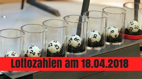 Annahmeschluss für die ziehung des lotto 6aus49 ist heute am samstag den 9.11. Lottozahlen (18.04.2018): Alle "Lotto am Mittwoch ...