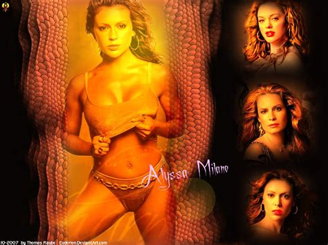 Alyssa milano probably wears a dress size of 6 (us)., körpchengröße: Alyssa Milano Charmed by Euderion on DeviantArt