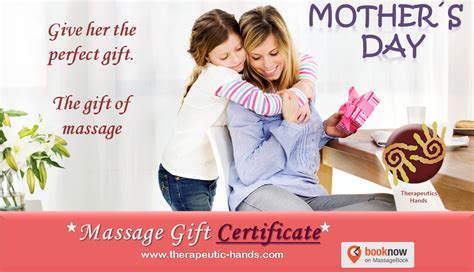 While its reputation as a form of medical massage therapy isn't undeserved. Give the gift of massage this mother's day! Purchase ...