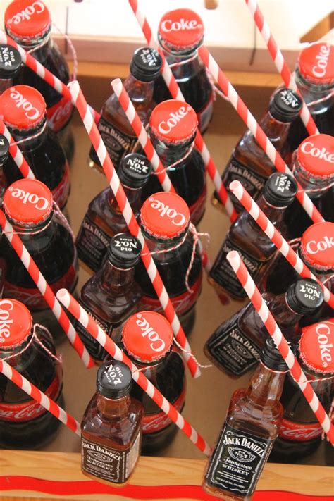 Fun ideas for a 40th birthday party dinner! les petits présents: jack and coke
