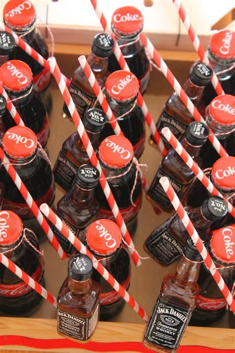 Party favors are an important part of throwing the perfect party. les petits présents: jack and coke