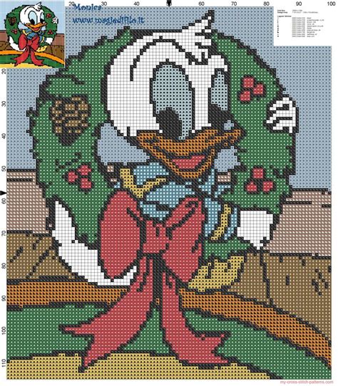 * * * * * you can use this pattern as you want: Baby Donald Duck with garland cross stitch pattern ...