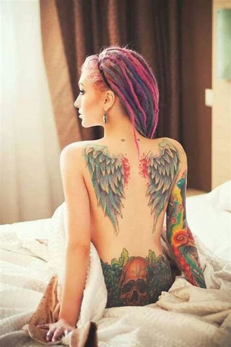 Unlike other wing tattoo designs, angel wings are usually depicted in a folded form, making them an excellent choice for a back tattoo. Angel Wing Tattoos - 125 Angel Wing Tattoos That Are Heavenly!