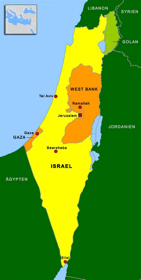 Karte von israel mit der hauptstadt jerusalem (de facto) tel aviv (de jure). 302 Found