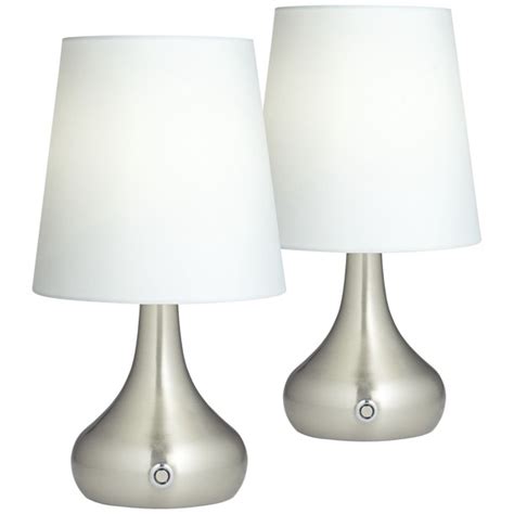 Decor lighting lamps (545) table lamps (320) lamp sets (258) floor lamps (128) buffet lamps (13) torchieres (4) more +. 360 Lighting Firefly Nickel Battery Powered LED Table Lamps Set of 2 - Walmart.com - Walmart.com