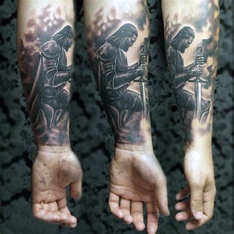 For example, when the image is on the shoulder, it speaks about the character of a warrior. 100 Warrior Tattoos For Men - Battle Ready Design Ideas