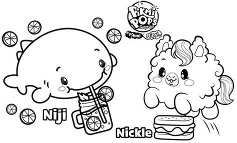 Which is the best coloring page for kids? Awesome Niji and Nickle Coloring Page of Pikmi Pops | Cool ...