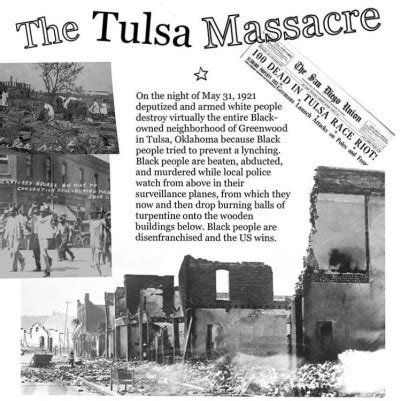 The 1921 massacre in oklahoma remains one of the worst incidents of racial violence in us history. tulsa massacre | Tumblr