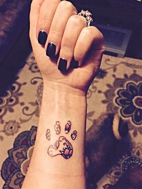 A routine of paw prints in your body is able to indicate that want to embody or you're attempting to move forward signify features of that creature that you see inside yourself. 47 Tiny Paw Print Tattoos For Cat And Dog Lovers ...