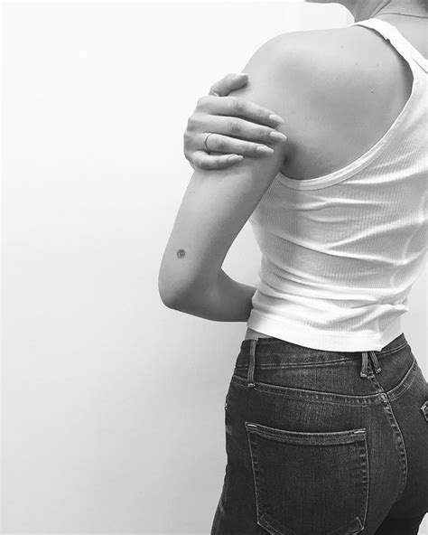 The model, 25, showed off two new arabic these are the model's largest tattoos; Cute Celebrity Tiny Tattoos You'll Want to Copy | Allure