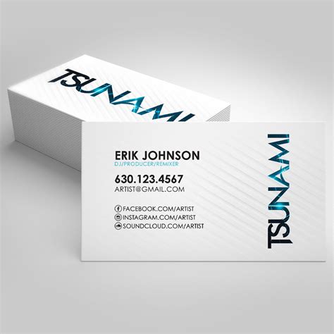 Business cards, simple business card. CRMla: Sample Dj Business Cards